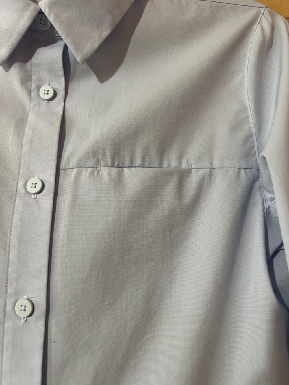 Lululemon | Full Day Ahead Shirt Button Front Top Back Pleat Serene Blue Size 4 - Picture 7 of 13
